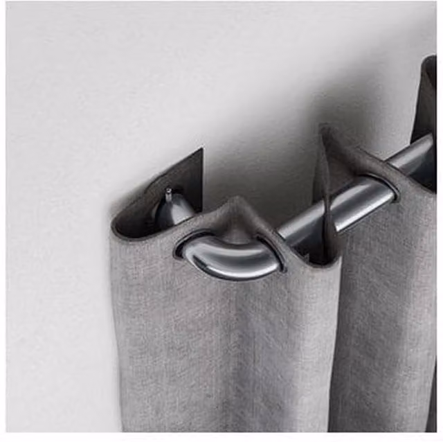 NewEdgeBlinds Silver Metal Extendable Curtain Pole, Length: 120 cm