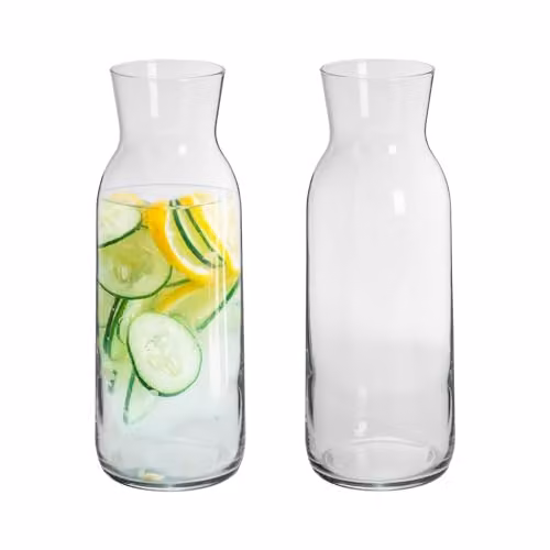 Argon Tableware Brocca Glass Carafes, 1.2 l, Pack of 2, Transparent – 1