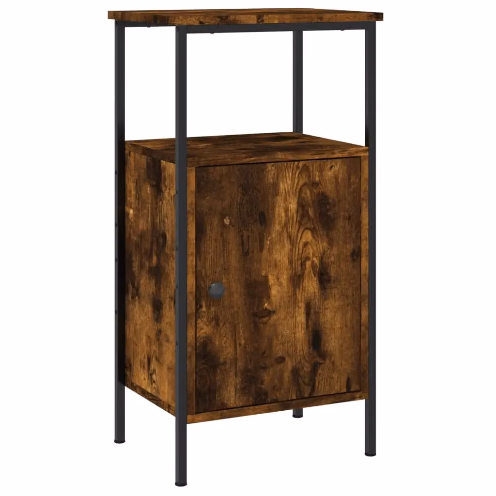 Berkfield Home Smoked Oak Bedside Cabinet in Brown, W/D/H: 41 x 31 x 80 cm – 2