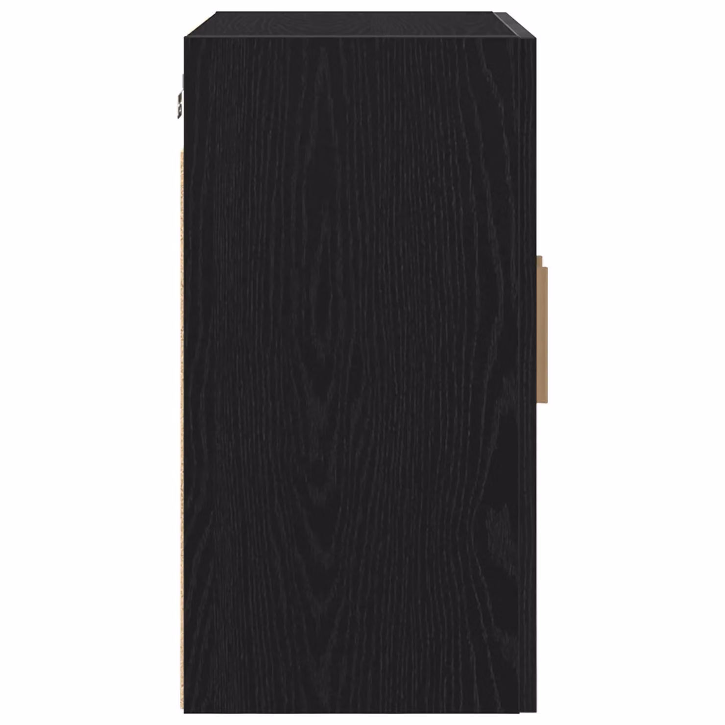 Berkfield Home Black and Gold Modern Wall Mounted Cabinet with Hinged Doors, W/D/H: 60 x 30 x 60 cm – 5
