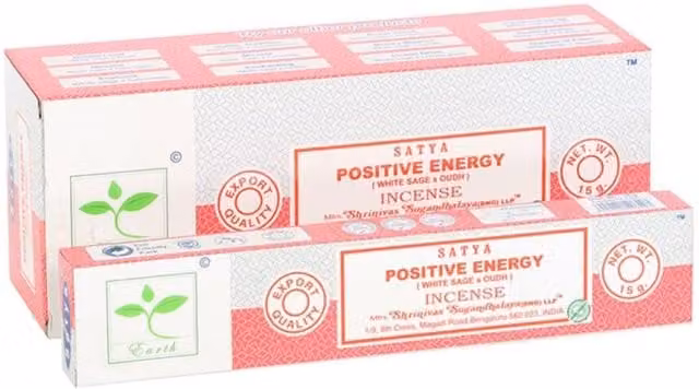 Satya Earth Positive Energy Incense Sticks, Pink