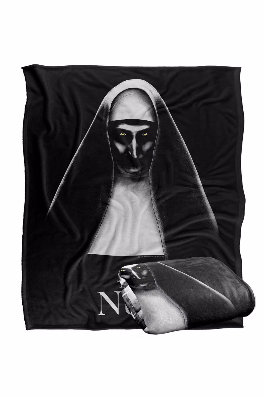 Warner Bros. The Nun Silky Touch Super Soft Fluffy Polyester Throw Blanket, Extra Large, Black and Multicolour – 2