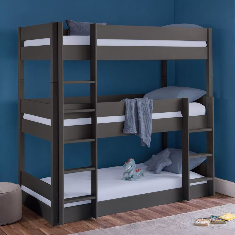 Cheshire Glacier Bunk Bed in Anthracite Grey, Single 90 x 200 cm – 3