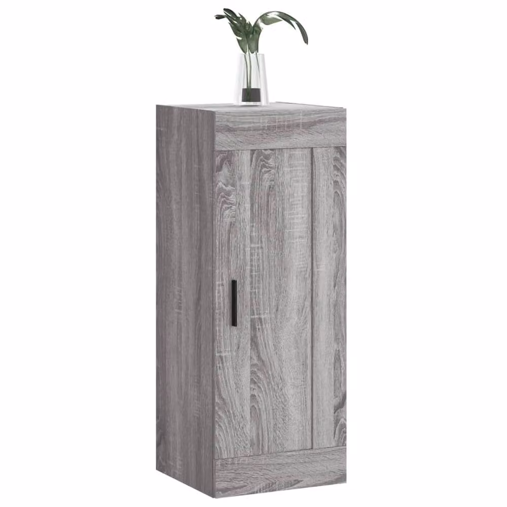 Berkfield Home Wall Mounted Cabinet in Grey, W/D/H: 34.5 x 34 x 90 cm – 3
