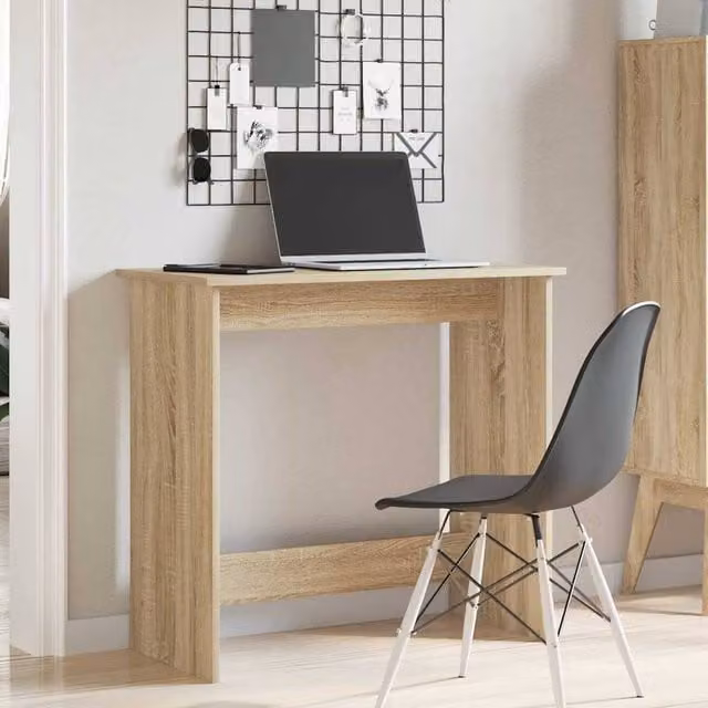 Berkfield Home Sonoma Oak Writing Desk in Beige, W/D/H: 80 x 40 x 75 cm
