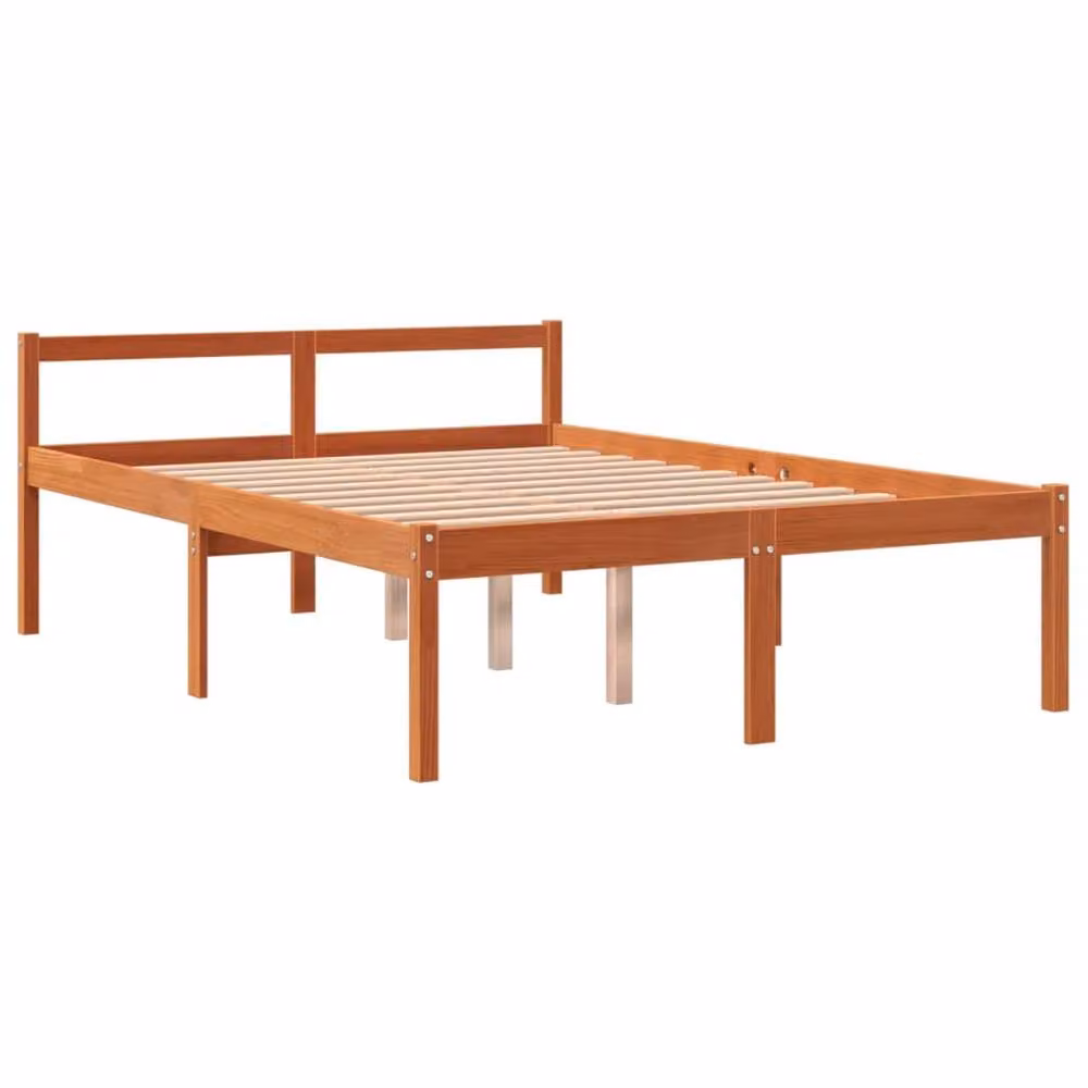 Berkfield Home Kids Small Single Bed Frame in Brown Solid Pine Wood, W: 75 cm, L: 190 cm – 2