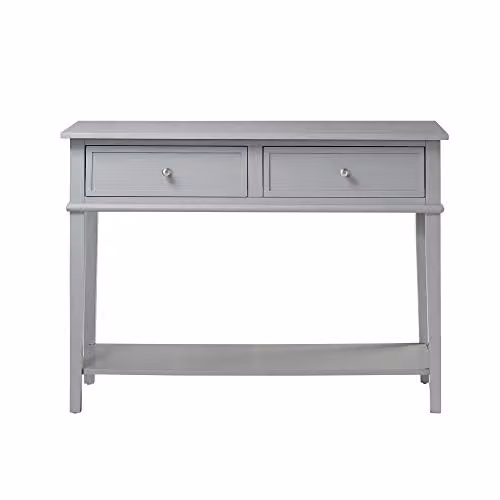 Ameriwood Home Franklin Console Table in Grey