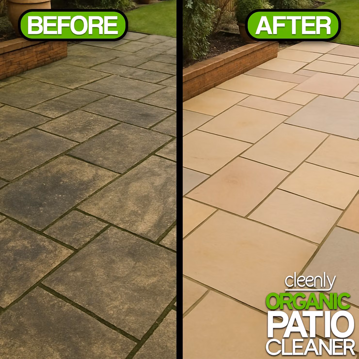 cleenly Chemical Free Patio Cleaner for Patios, Driveways and Paths, 15 l – 3