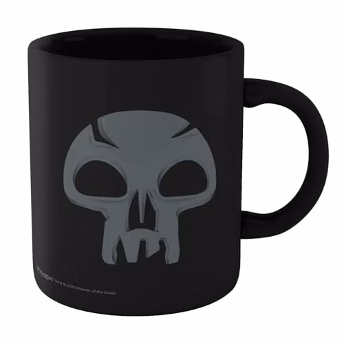 Zavvi Magic The Gathering Swamp Mana Symbol Ceramic Mug in Black and Multicolour