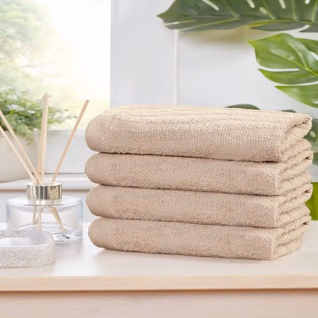 Rapport Home Safari Pure Cotton Towel and Bath Sheet Set in Sand