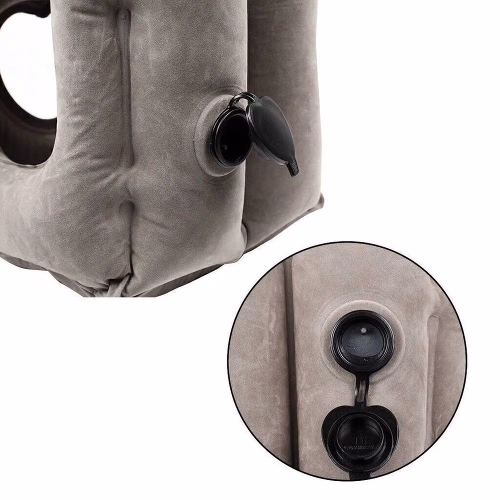KORVIXA Grey Contoured Inflatable Neck Travel Pillow – 3