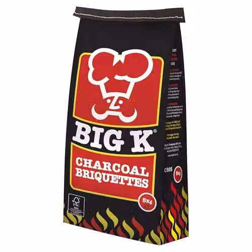 Big K BBQ Charcoal Briquettes, 5 kg