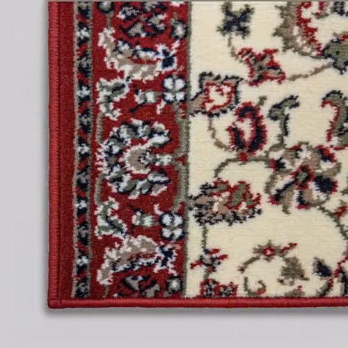 runrug Oriental Machine Woven Stair Runner in Beige and Multicolour, W: 60 cm, L: 600 cm, Thickness: 9 mm – 3