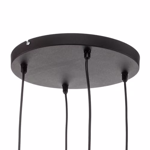 Netlighting Helen Cluster Pendant Ceiling Light in Black and Gold/Brass, Diameter: 35 cm – 4