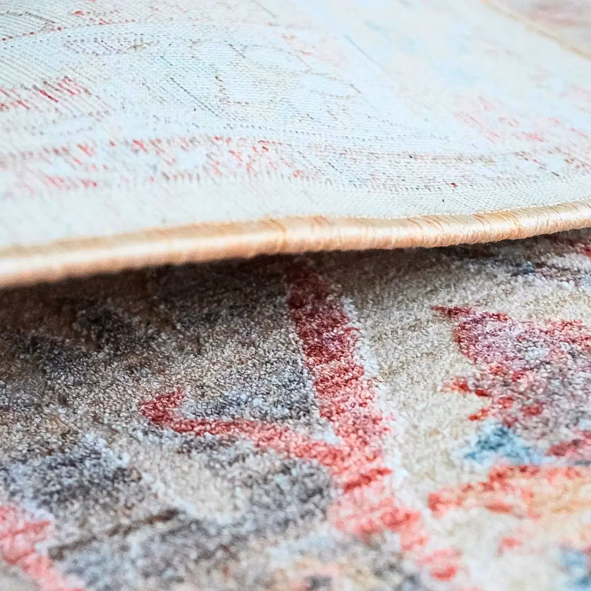 The Rug Shop UK Traditional Abstract Beige Polypropylene Easy To Clean Rug, W: 200 cm, D: 290 cm – 3