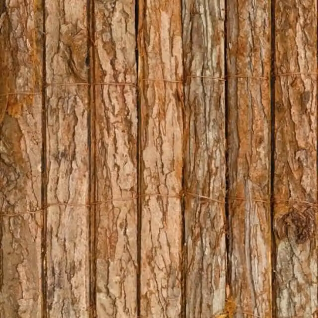 Primrose Woven Bark Wood Natural Screening Roll, Brown, Height: 120 cm
