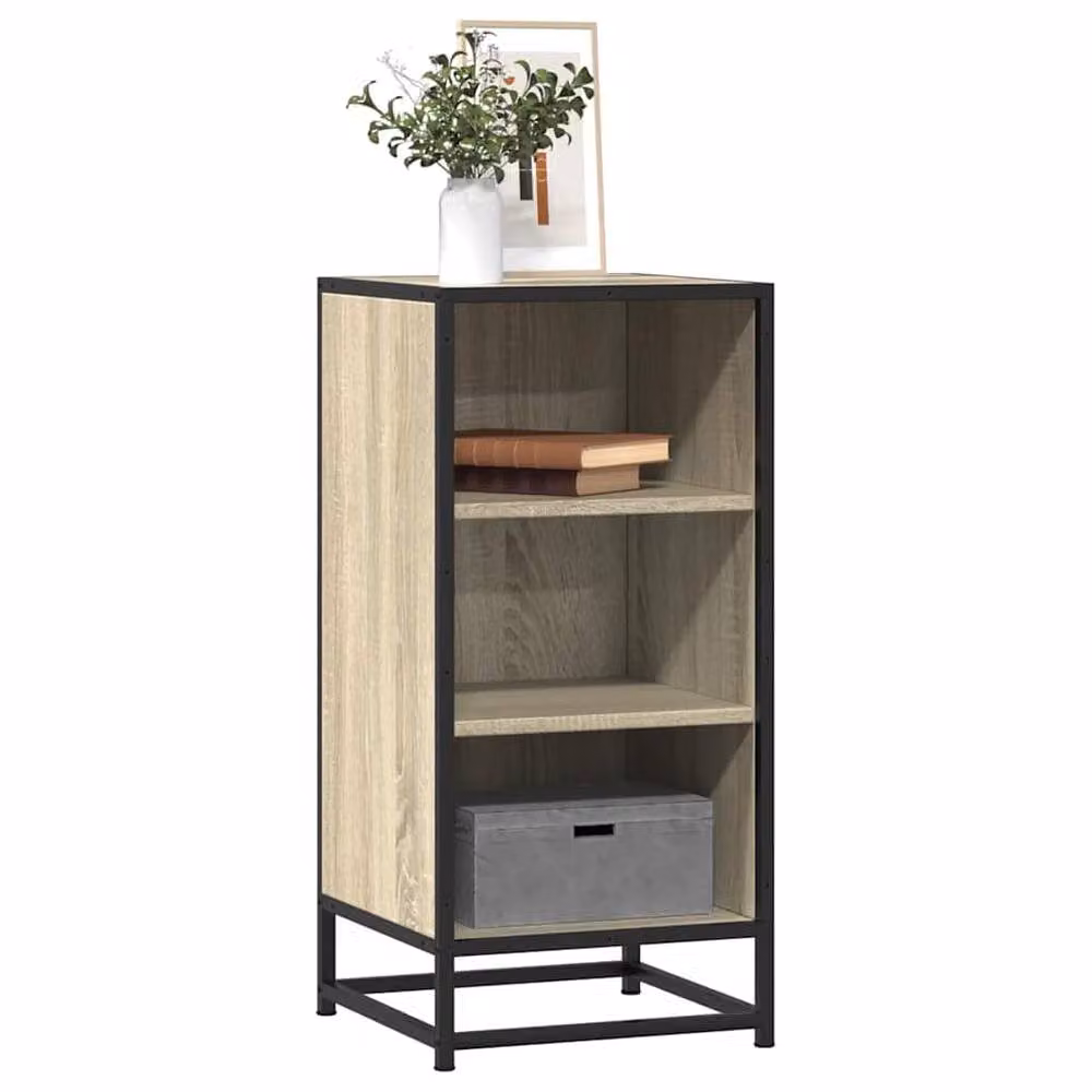 Berkfield Home Sonoma Oak Sideboard in Brown, W/D/H: 35.5 x 35.5 x 76 cm – 2
