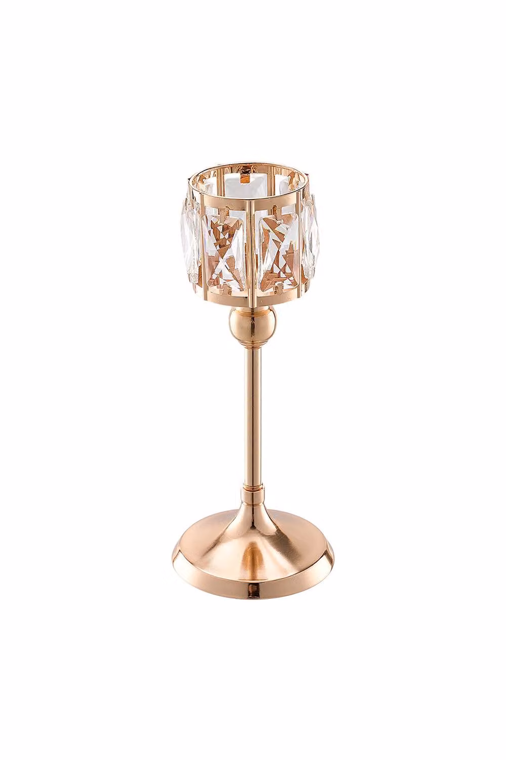 Living and Home Set of 3 Gold Decorative Tealight Candle Holders – 2