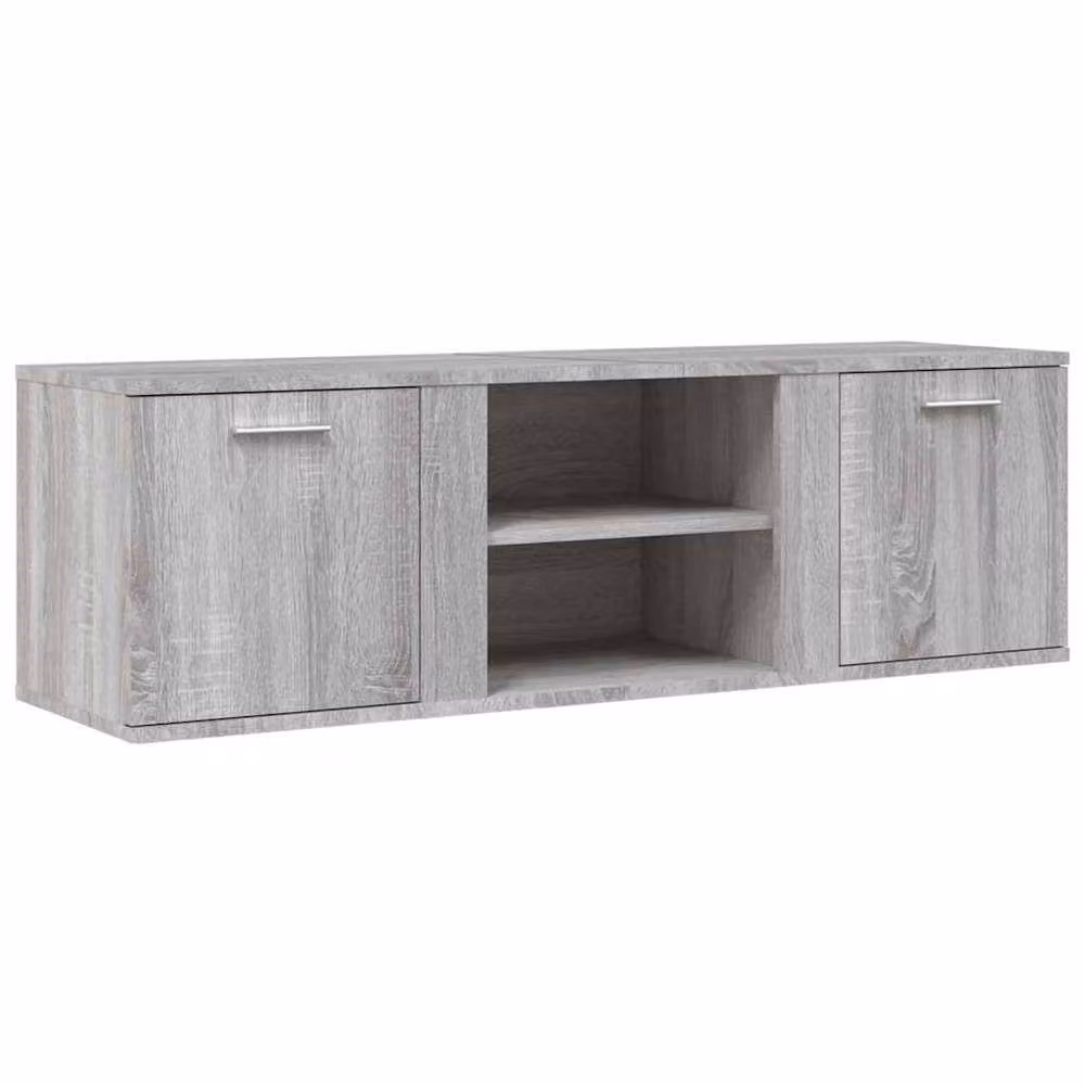 Berkfield Home Modern Grey Sonoma TV Cabinet in Engineered Wood W/D/H: 120 x 34 x 37 cm – 3