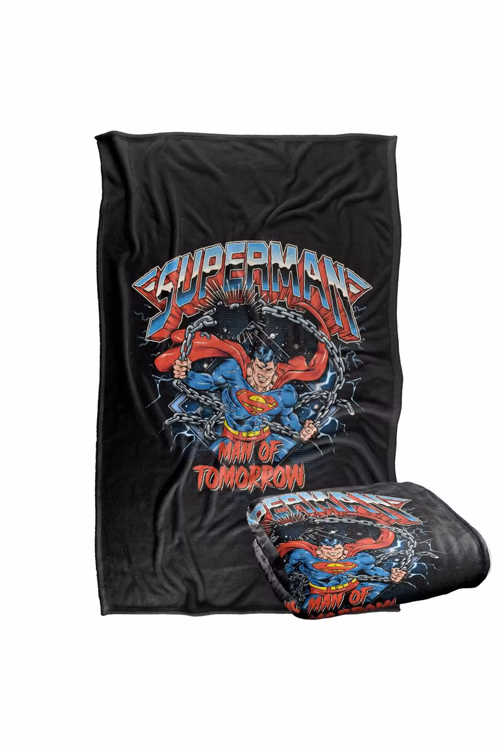 Warner Bros. Superman Rock Band Silky Touch Super Soft Fleece Throw Blanket, Multicolour, W: 152 cm, D: 127 cm – 7
