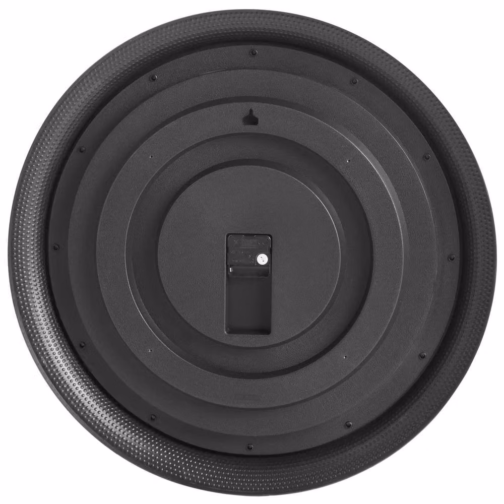 Wyld and Coco Vintage-Inspired Round Analog Wall Clock in Black, Diameter: 63 cm – 4