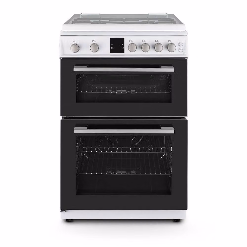 Montpellier MDOG60LW White Freestanding Gas Cooker with 4 Zones, Grill and Catalytic Cleaning – 4