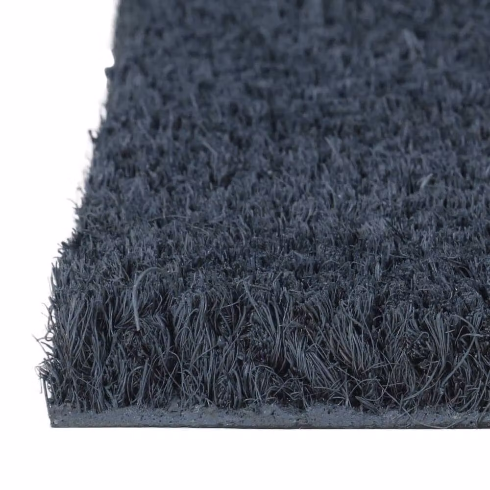 Berkfield Home Semicircular Tufted Coir Door Mat, Dark Grey, W: 60 cm, D: 40 cm – 3
