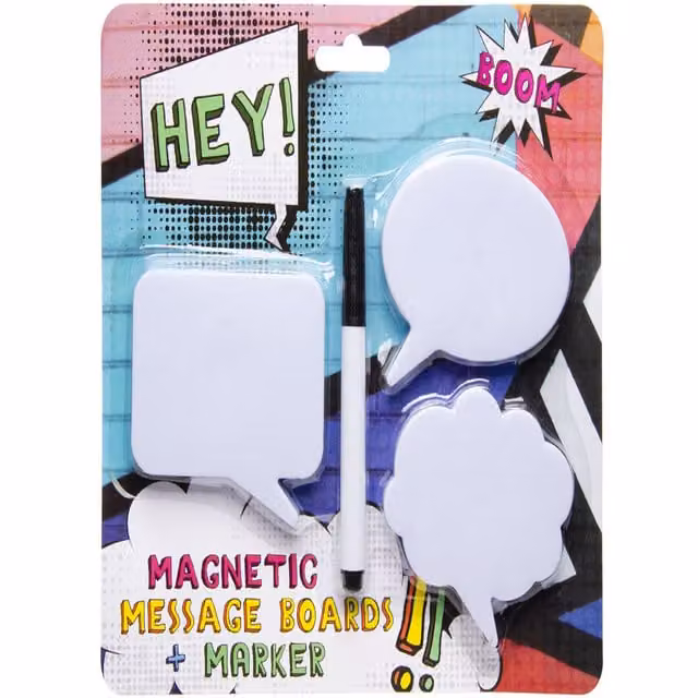 LG-Imports White Magnetic Whiteboard with Marker and Adhesive Backing