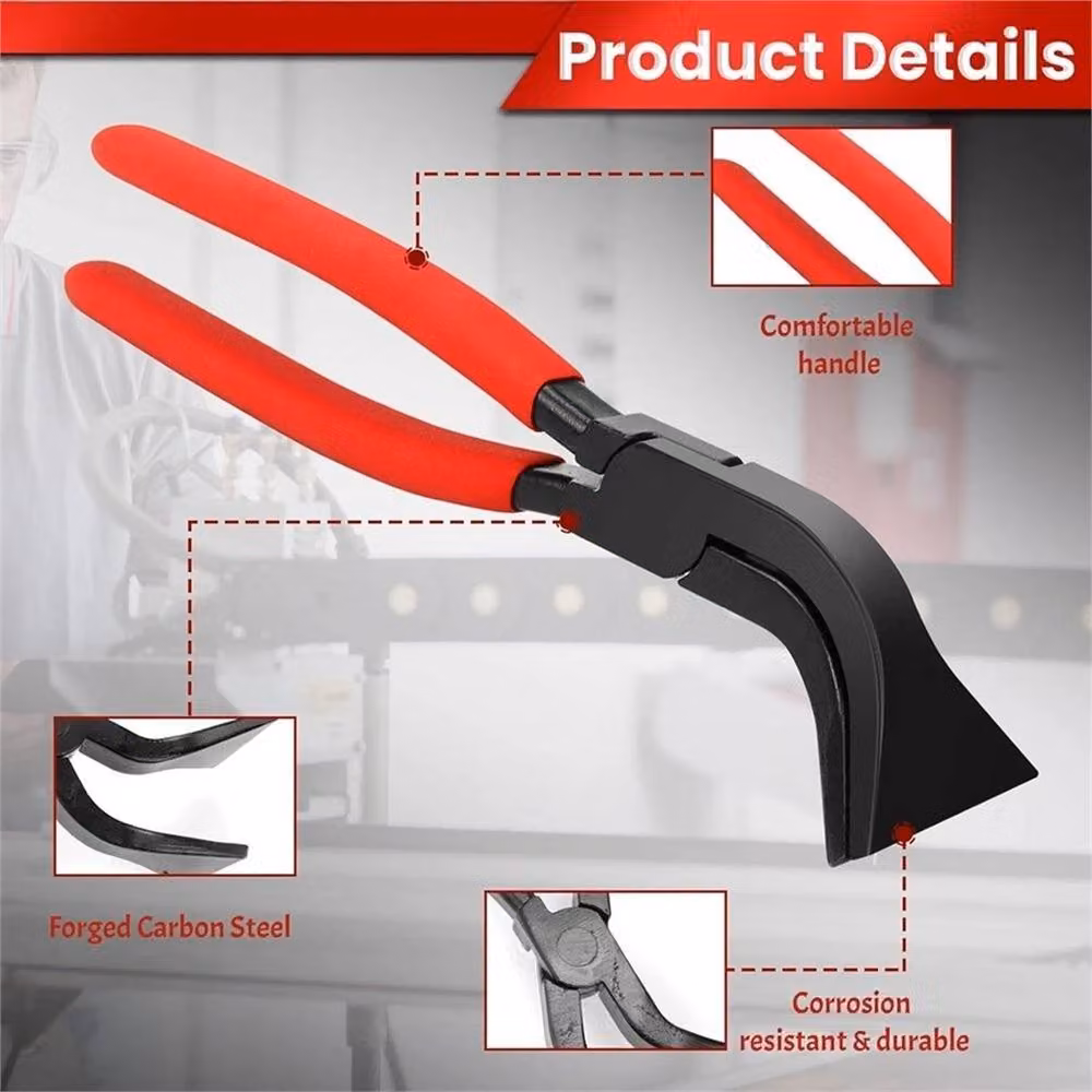Nordara Black Steel Sheet Metal Bending Pliers, 110 mm – 6