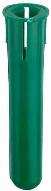 Unifix Green Plastic Masonry Expansion Plugs, 6.0 mm, Box of 100