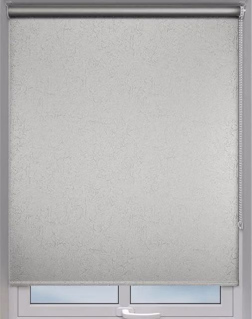 Terrys Moon Made to Measure Semi-Transparent Grey Textile Roller Blind