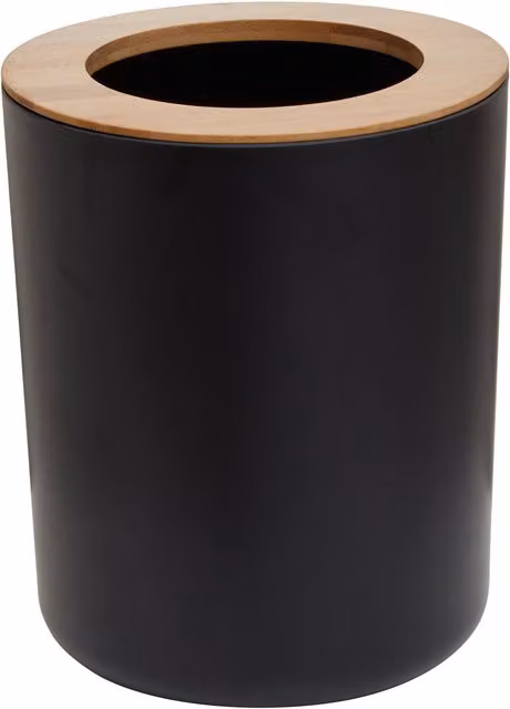 Orsina Canyon Dust Bin in Black and White, W/D/H: 24.0 x 20.0 x 20.0 cm