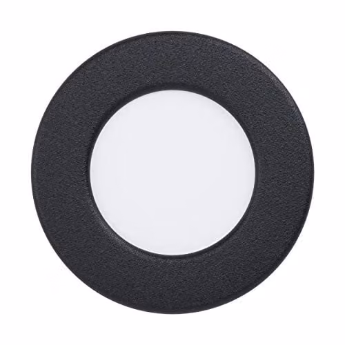 Loops Black Round LED Recessed Wall and Ceiling Flush Downlight 2.7W – 1