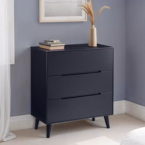 Julian Bowen Alicia 3 Drawer Chest in Anthracite or Black – 1