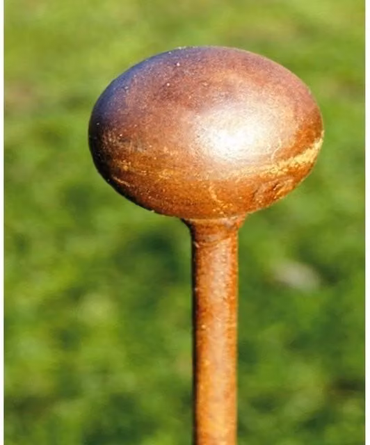 Poppyforge Steel Ball Pin Plant Support, Pack of 3, Brown, Height: 120 cm