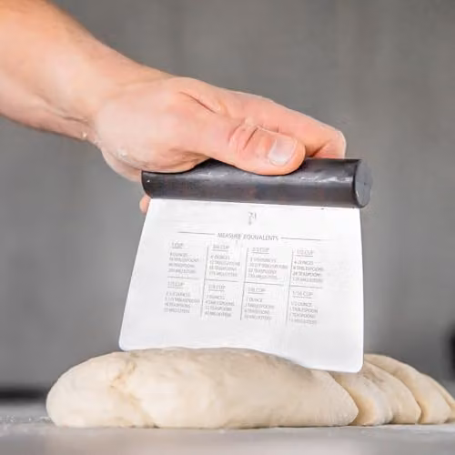 KitchenAid Stainless Steel All-Purpose Dough Scraper and Cutter, Black – 3