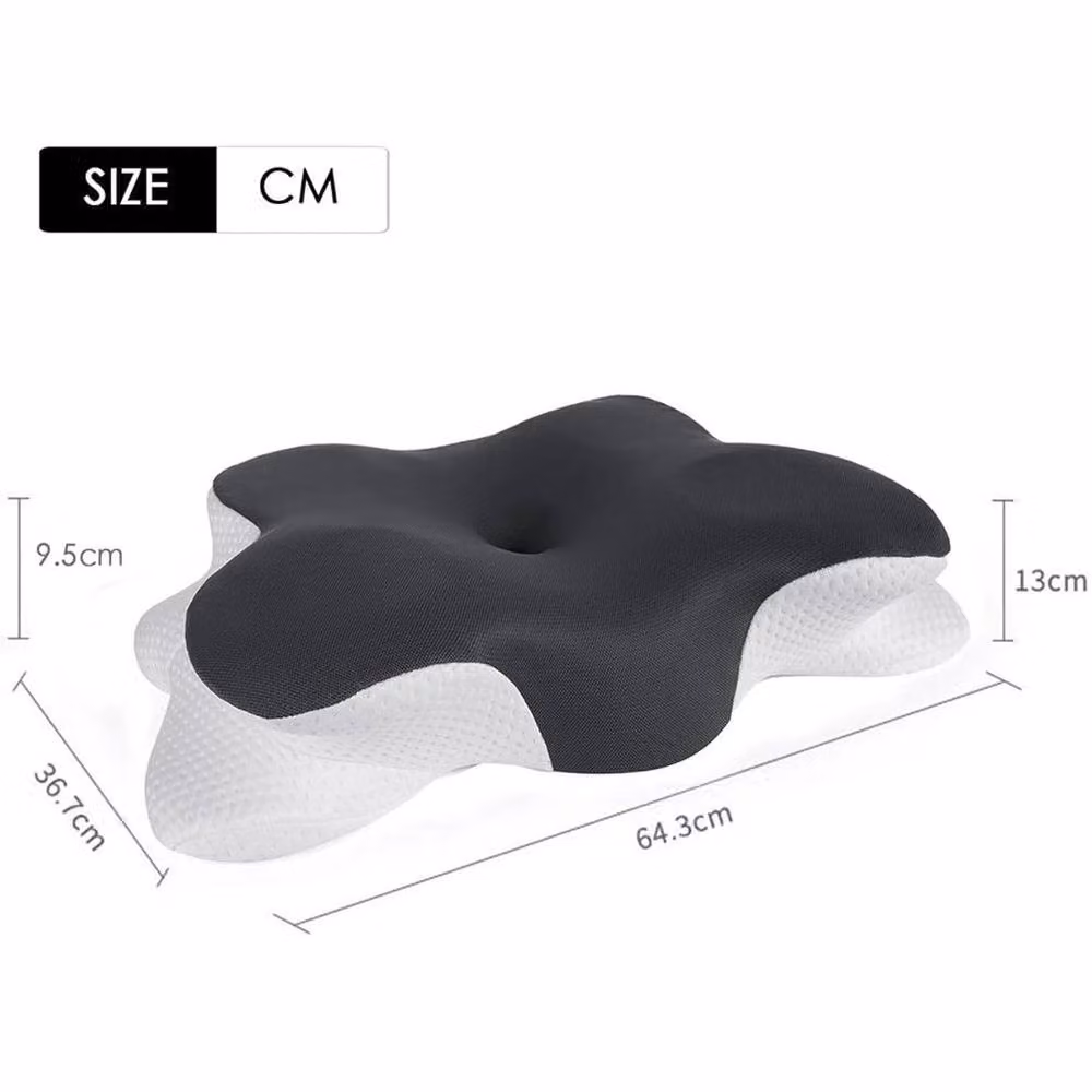 NESTLUNE Grey Memory Foam Cot Pillow for Babies – 2
