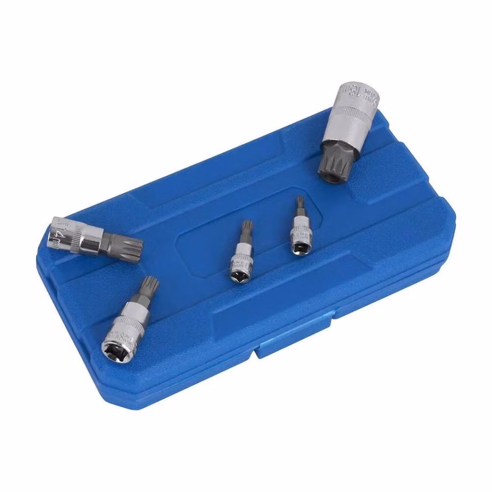 FLAVORA 10-Piece 1/2 inch Multi Spline Bit and 12-Point Triple Square Socket Set in Blue – 2