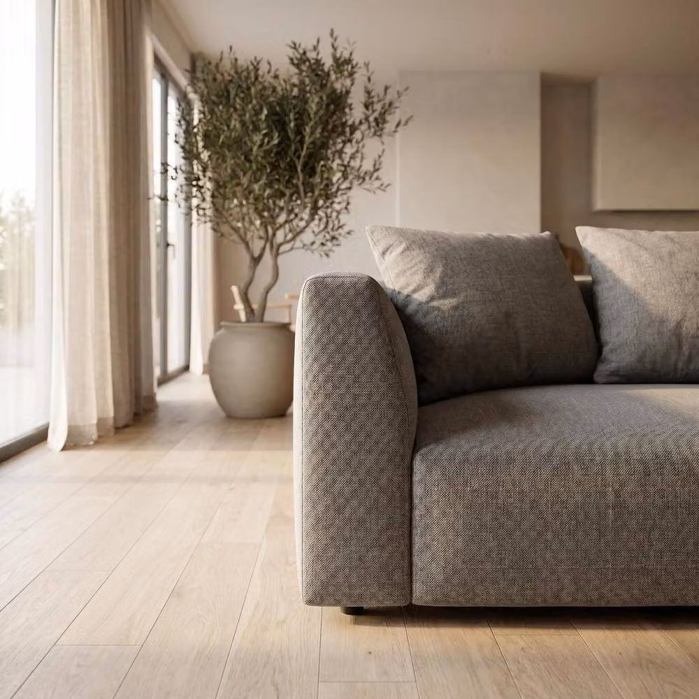 Abakus Direct Tokyo Reversible L-Shape Corner Sofa in Anthracite Grey Fabric with Scatter Cushions – 5