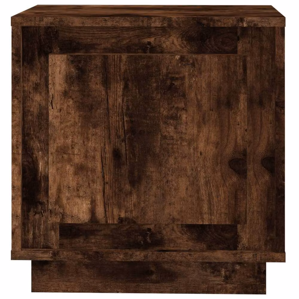 Berkfield Home Modern Bedside Cabinets, 2 Piece Set in Smoked Oak Brown, W/D/H: 44 x 35 x 45 cm – 5