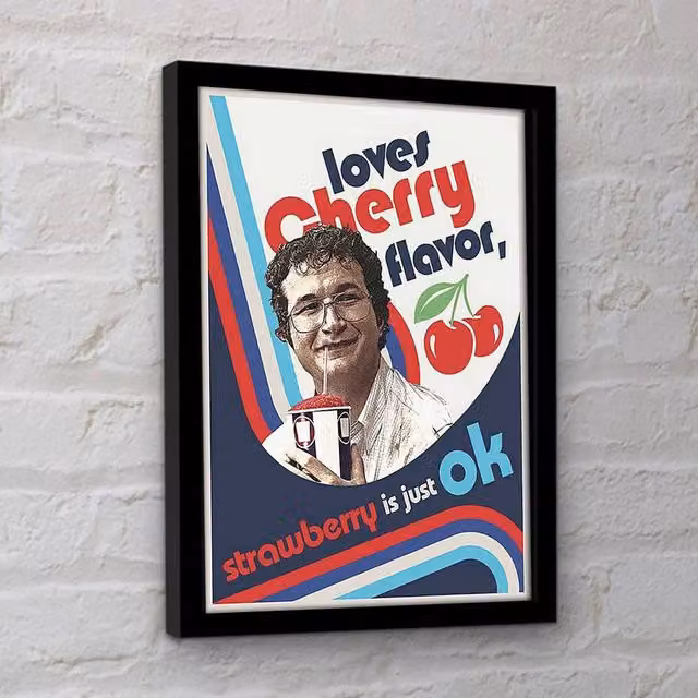 Stranger Things No Cherry No Deal Multicolour Retro Typography Paper Poster – 1
