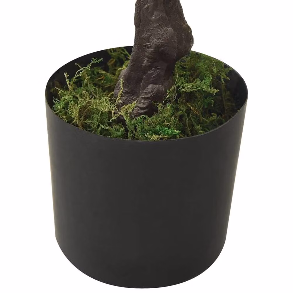 Berkfield Home Artificial Pinus Bonsai Tree with Round Pot, Green, Height: 60 cm – 4