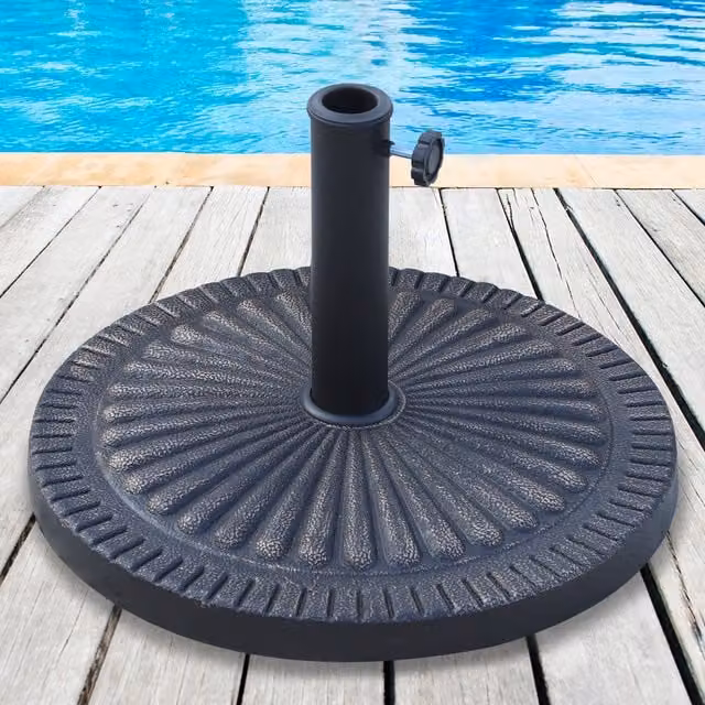 Outsunny Bronze Tone Metal Garden Parasol Base, 12kg