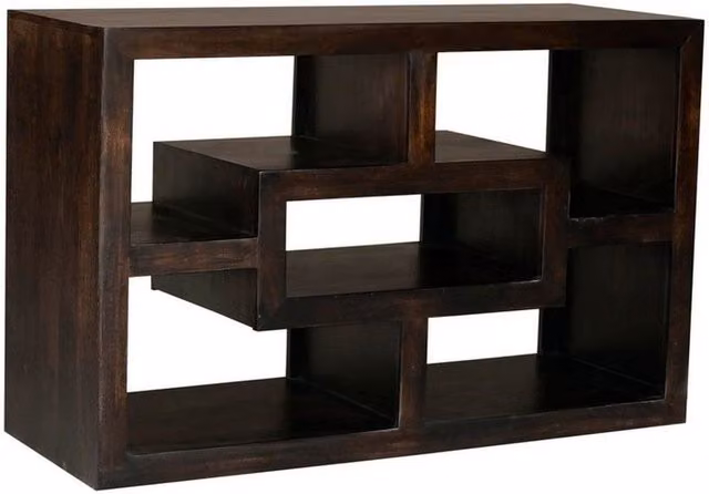 Jaipur Furniture Ltd Yoga Straight TV Unit in Brown Mango Wood, W110 x D40 x H70 cm