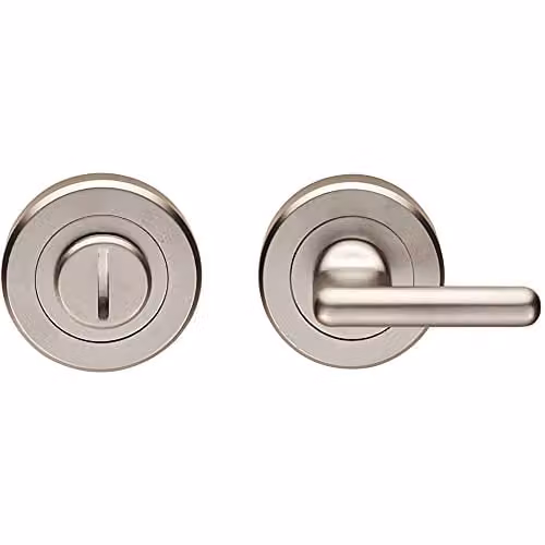 Loops DDA Compliant Disabled Lock and Release Handle with Concealed Fix and Rosette Set in Satin Chrome