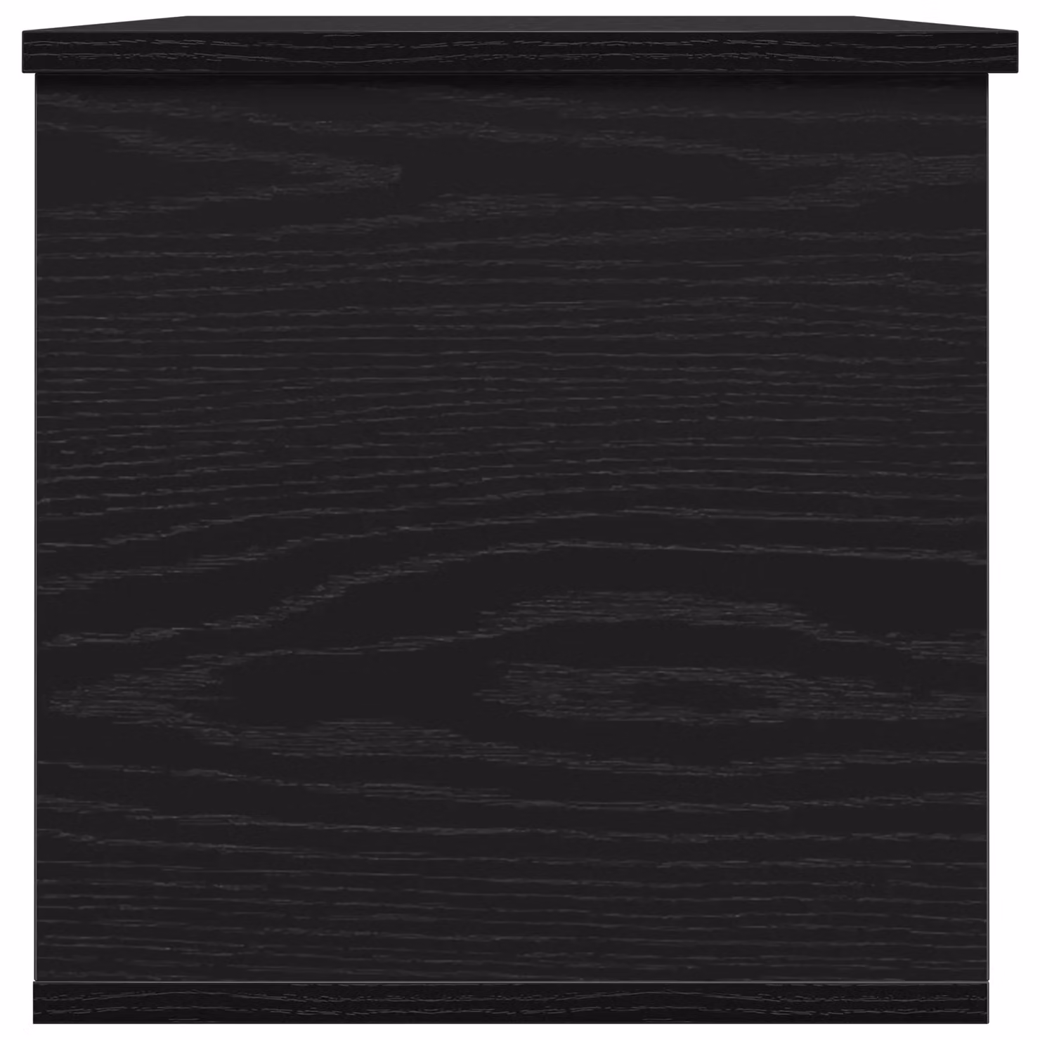 Berkfield Black Oak Storage Box in Engineered Wood, W/D/H: 102 x 35 x 35 cm – 4