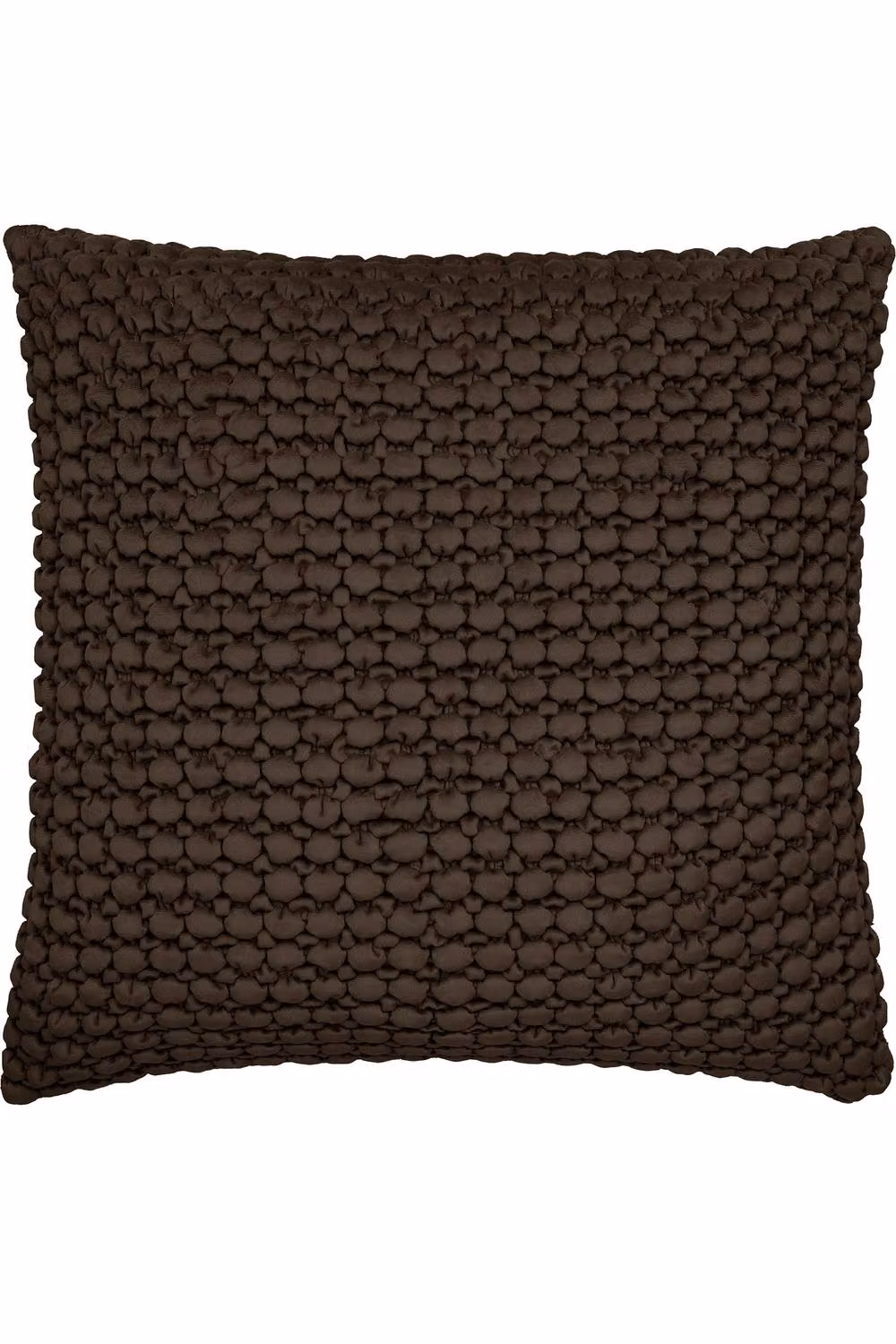 Appletree Bobble Velvet Square Cushion in Brown, W/D/H: 55 x 55 x 55 cm – 4