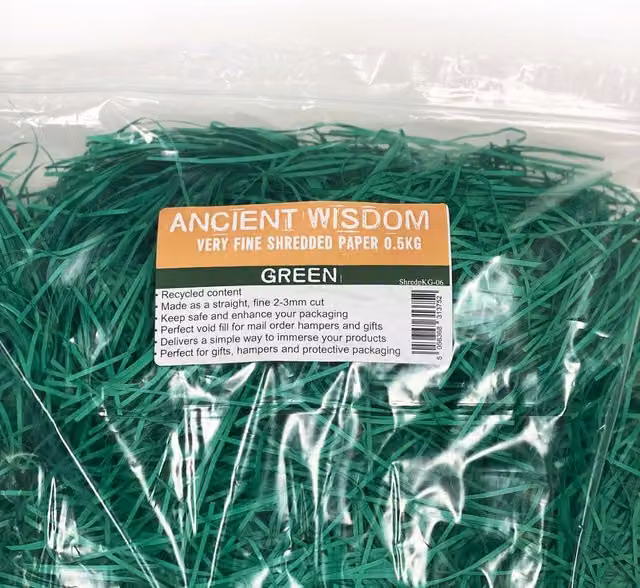 KDMK Green Shredded Paper for Gift Filling and Decoration