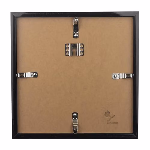 Nicola Spring 2 Piece Square 3D Shadow Box Photo Frame Set with Glass Aperture in Black or White – 2