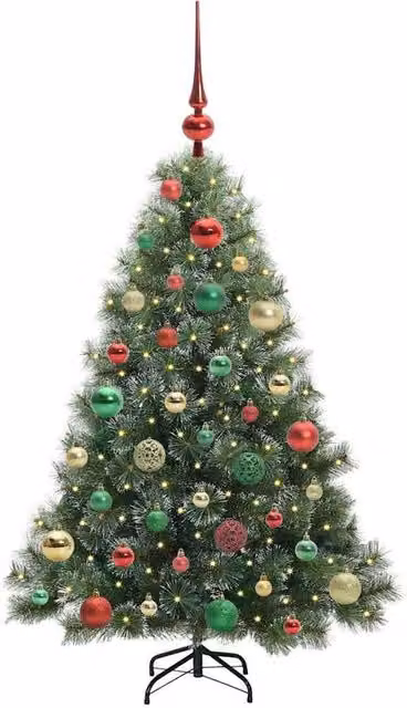 Berkfield Home Realistic Artificial Christmas Tree with 150 Warm White LEDs, Green, Height: 120 cm – 1